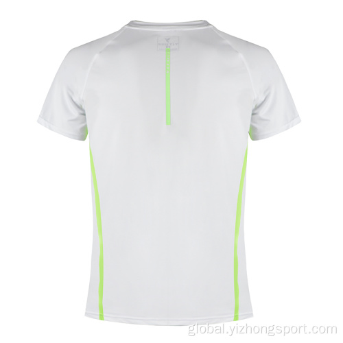 Polyester Tshirts Plain Moisture Wicking Dry Fit T Shirt White Supplier